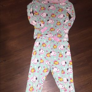 Peanuts girls size 10 pajama set